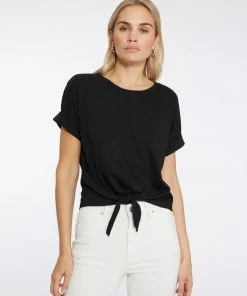 Sanctuary Clothing All Day Tie Tee Black