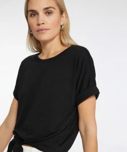 Sanctuary Clothing All Day Tie Tee Black