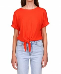 Sanctuary Clothing All Day Tie Tee Red Alert Sustainable