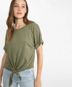 Sanctuary Clothing All Day Tie Tee Trail Green 6 Sanctuary Clothing All Day Tie Tee Trail Green