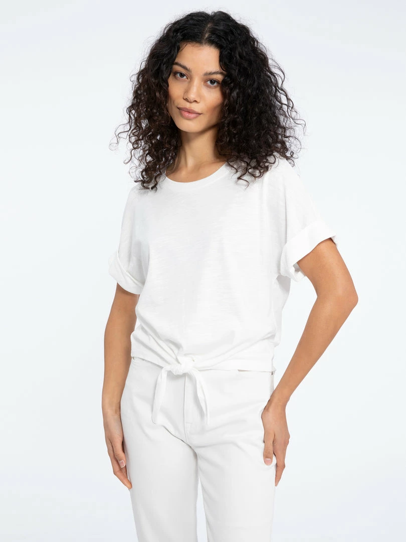 Sanctuary Clothing All Day Tie Tee White 3 Sanctuary Clothing All Day Tie Tee White