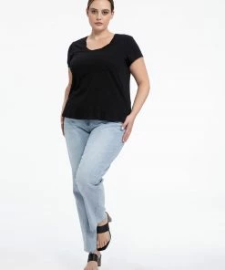 Sanctuary Clothing Traveler Twist Tee Black Inclusive Collection