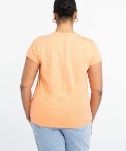 Sanctuary Clothing Sustainable Traveler Twist Tee Melon Inclusive Collection 7 Sanctuary Clothing Sustainable Traveler Twist Tee Melon Inclusive Collection