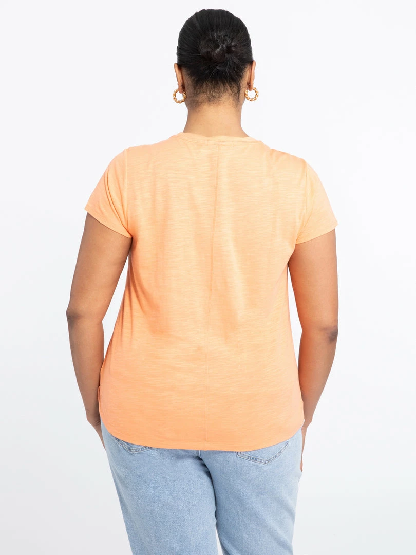 Sanctuary Clothing Sustainable Traveler Twist Tee Melon Inclusive Collection 4 Sanctuary Clothing Sustainable Traveler Twist Tee Melon Inclusive Collection