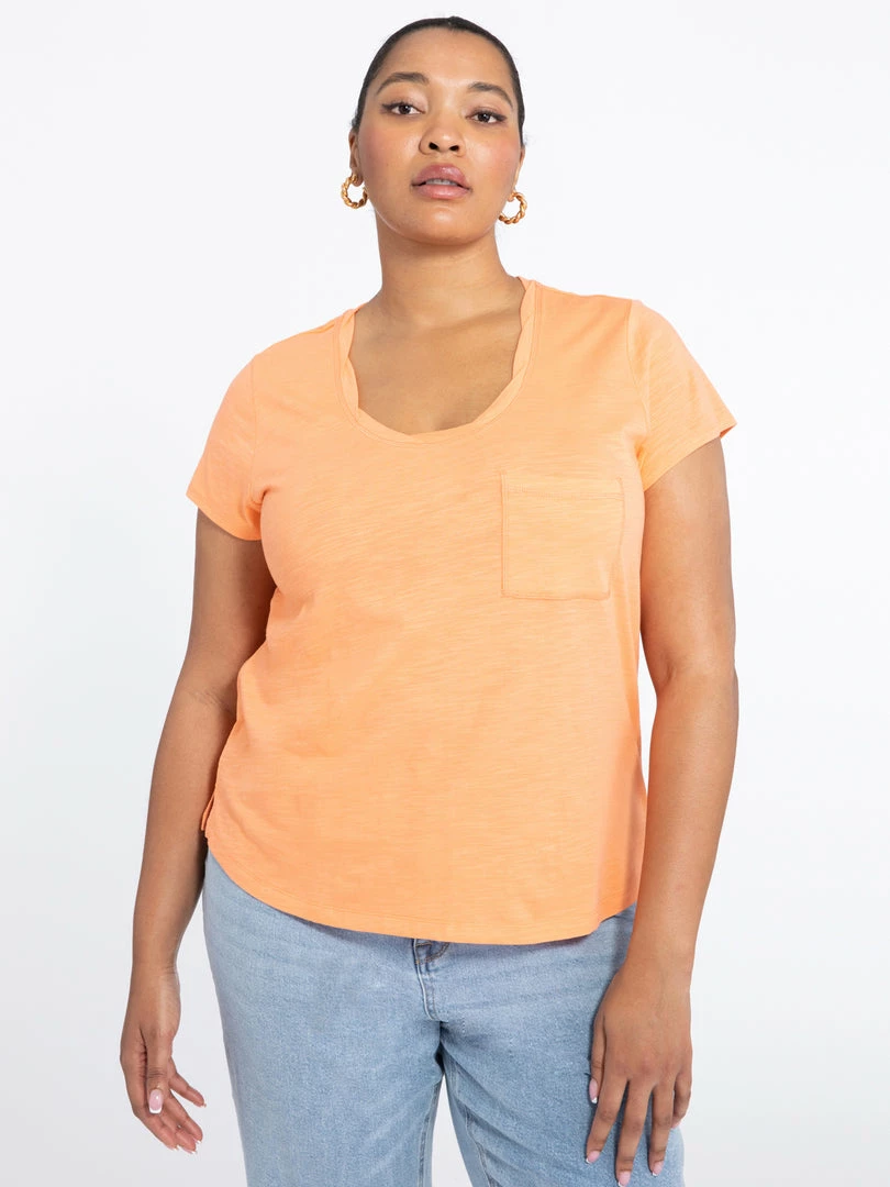 Sanctuary Clothing Sustainable Traveler Twist Tee Melon Inclusive Collection 1 Sanctuary Clothing Sustainable Traveler Twist Tee Melon Inclusive Collection