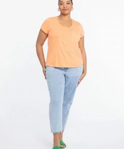 Sanctuary Clothing Sustainable Traveler Twist Tee Melon Inclusive Collection