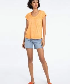 Sanctuary Clothing Traveler Twist Tee Melon Sustainable