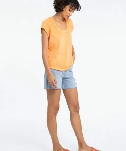 Sanctuary Clothing Traveler Twist Tee Melon Sustainable