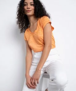 Sanctuary Clothing Traveler Twist Tee Melon Sustainable