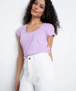 Sanctuary Clothing Traveler Twist Tee Petal Sustainable