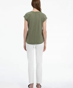 Sanctuary Clothing Traveler Twist Tee Trail Green Sustainable