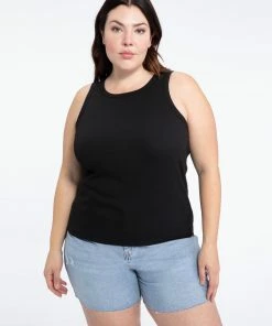 Sanctuary Clothing Perfect Rib Tank Black Inclusive Collection
