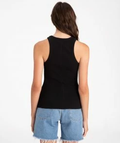 Sanctuary Clothing Core Essentials Perfect Rib Tank Black