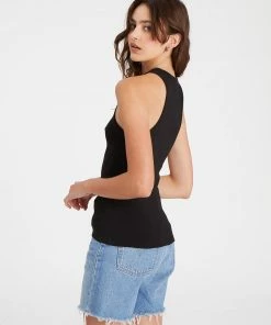 Sanctuary Clothing Core Essentials Perfect Rib Tank Black