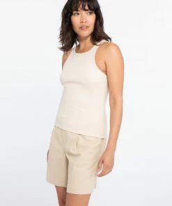 Sanctuary Clothing Summer Perfect Rib Tank Clean Sand 6 Sanctuary Clothing Summer Perfect Rib Tank Clean Sand