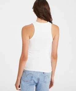 Sanctuary Clothing Perfect Rib Tank White Core Essentials
