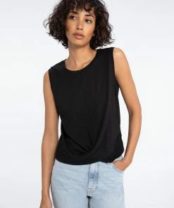 Sanctuary Clothing Twisted Tank Black