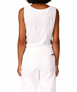 Sanctuary Clothing Twisted Tank White