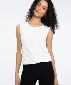 Sanctuary Clothing Twisted Tank White