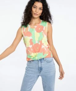 Sanctuary Clothing Twisted Tank Flower Burst