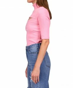 Sanctuary Clothing Sustainable Cut Out Rib Top Flamingo 10 Sanctuary Clothing Sustainable Cut Out Rib Top Flamingo