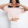 Sanctuary Clothing Sustainable Drawstring Ready Tee Peachy Keen