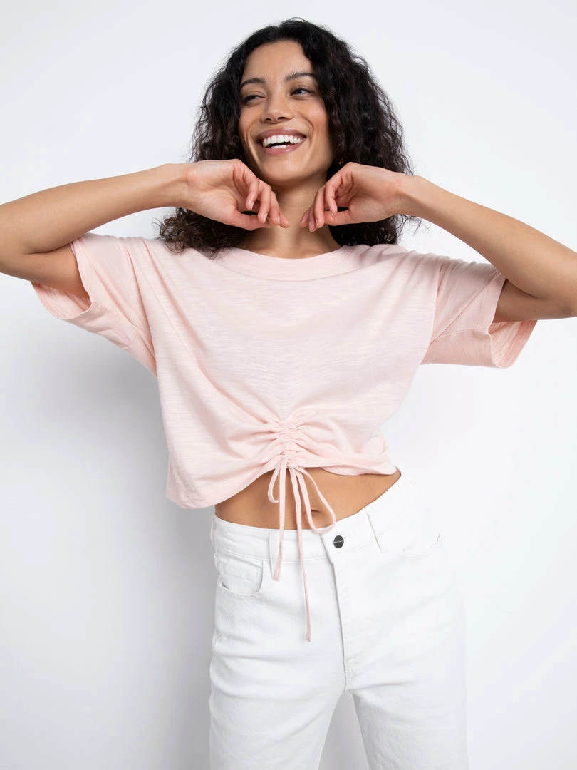 Sanctuary Clothing Sustainable Drawstring Ready Tee Peachy Keen 1 Sanctuary Clothing Sustainable Drawstring Ready Tee Peachy Keen