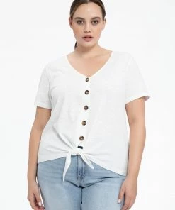 Sanctuary Clothing Sustainable By My Side Tie Tee White Inclusive Collection 8 Sanctuary Clothing Sustainable By My Side Tie Tee White Inclusive Collection