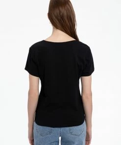 Sanctuary Clothing By My Side Tie Tee Black