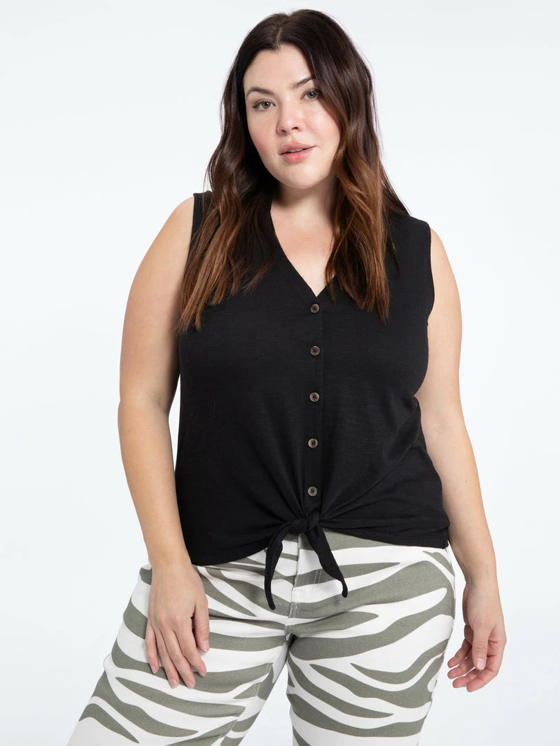 Sanctuary Clothing The Curve Shop Amuse Tie Front Tee Black Inclusive Collection 1 Sanctuary Clothing The Curve Shop Amuse Tie Front Tee Black Inclusive Collection