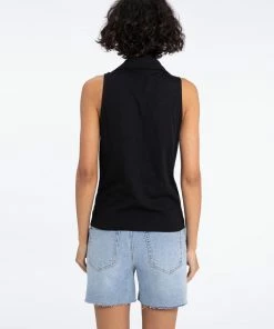 Sanctuary Clothing Amuse Tie Front Tee Black 9 Sanctuary Clothing Amuse Tie Front Tee Black