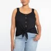 Sanctuary Clothing Summer Golden Hour Top Black Inclusive Collection