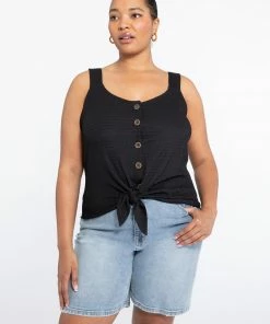 Sanctuary Clothing Summer Golden Hour Top Black Inclusive Collection