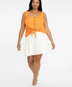 Sanctuary Clothing Summer Golden Hour Top Tangerine Inclusive Collection