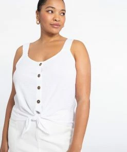 Sanctuary Clothing Golden Hour Top White Inclusive Collection Summer