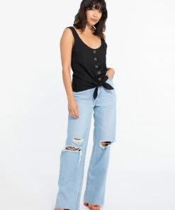 Sanctuary Clothing Golden Hour Top Black