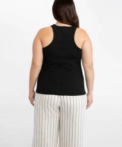 Sanctuary Clothing Made You Look Rib Tank Black Inclusive Collection