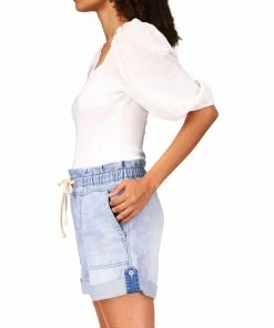 Sanctuary Clothing Remix Volume Sleeve Top White