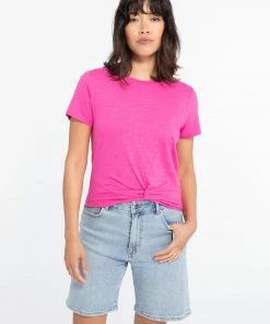 Sanctuary Clothing Slow Tide Twist Tee Tart Summer