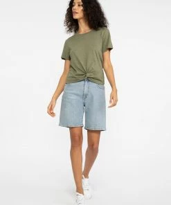 Sanctuary Clothing Slow Tide Twist Tee Trail Green 6 Sanctuary Clothing Slow Tide Twist Tee Trail Green