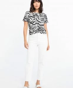 Sanctuary Clothing Slow Tide Twist Tee Black Vibration Summer