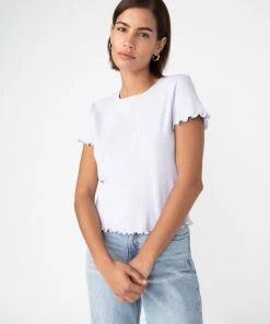Sanctuary Clothing Lettuce Edge Baby Tee Lilac Field