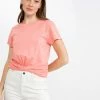 Sanctuary Clothing Summer Dream On Twist Tee Shell Pink