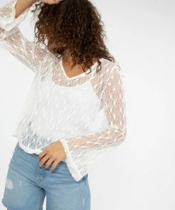 Sanctuary Clothing Summer In The Moment Crochet Top Muslin