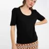 Sanctuary Clothing Summer Full Bloom Scoop Tee Black