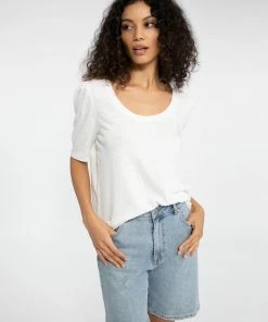 Sanctuary Clothing Summer Full Bloom Scoop Tee White