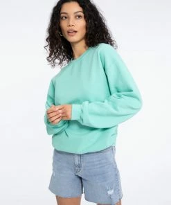 Sanctuary Clothing Iconic Sweatshirt Saltwater Aqua