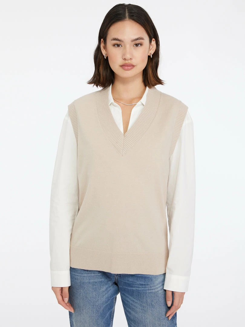 Sanctuary Clothing BFF Sweater Vest Bare 2 Sanctuary Clothing BFF Sweater Vest Bare