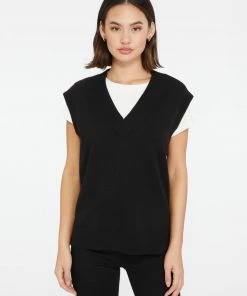 Sanctuary Clothing BFF Sweater Vest Black