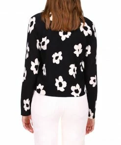 Sanctuary Clothing All Day Long Sweater Flower Pop Floral Collage